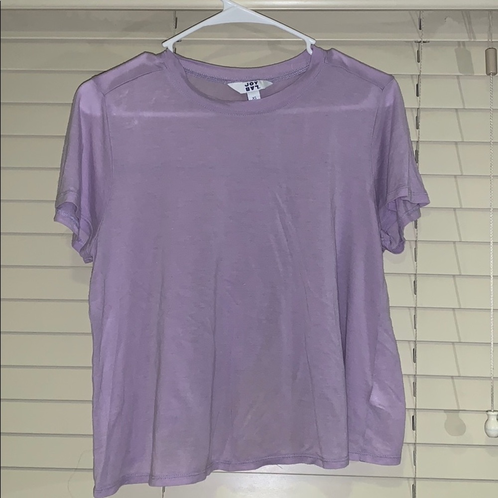 Light purple workout top